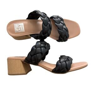 DV by Dolce Vita Women's Black Stacey Braded Sandals size 11